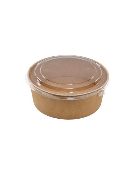 Ensaladera Kraft con Tapa Antivaho PET - Betik (250Uds)