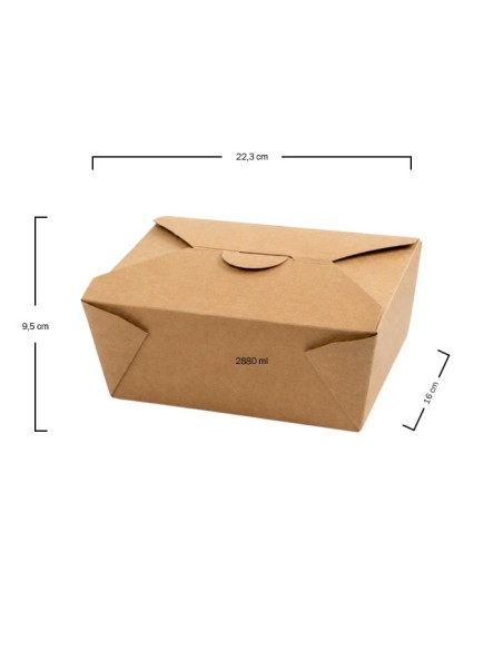 Envase Cartón Kraft 2880ml - Betik (200Uds)