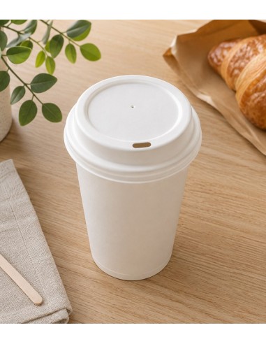 Tapa Bagazo Blanco para Vaso 240ml (1000uds)
