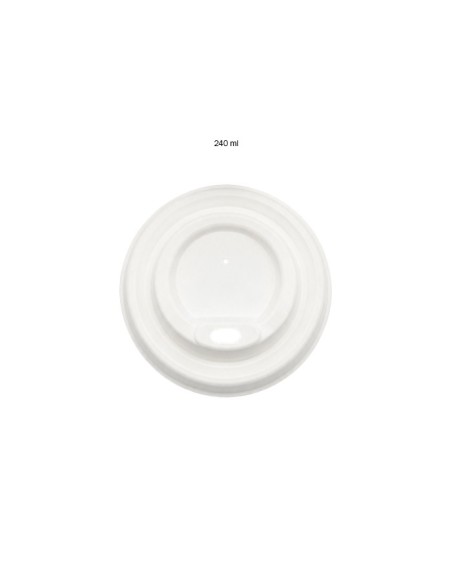 Tapa Bagazo Blanco para Vaso 240ml (1000uds)