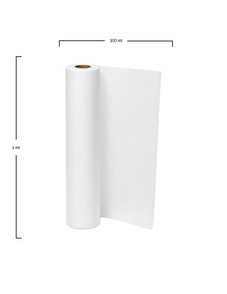 Mantel rollo papel 1x100mt 35g
