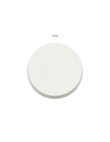 Tapa de cartón blanco para vaso sin plástico - Betik (1000Uds)