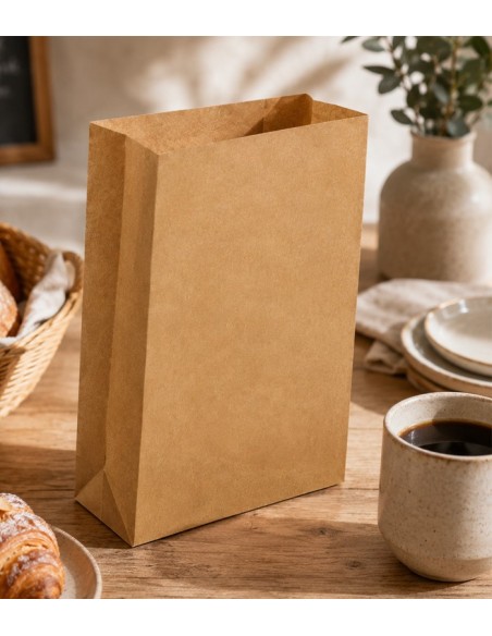Bolsa de papel kraft 15x28+6cm (1000uds)