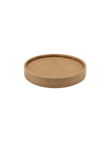 Tapa de tarrina alta de kraft 350ml (500uds)