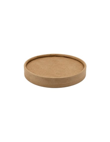 Tapa de tarrina alta de kraft 350ml (500uds)