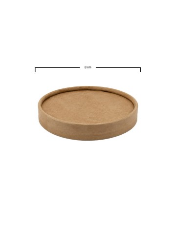 Tapa de tarrina alta de kraft 350ml (500uds) 2