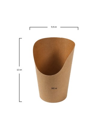 Envase de Patatas Fritas Kraft - Betik (1000uds) 2