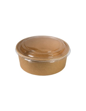 Ensaladera Kraft con Tapa (250Uds)