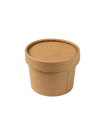 Sopera Kraft con Tapa 240ml - Betik (250 Uds)