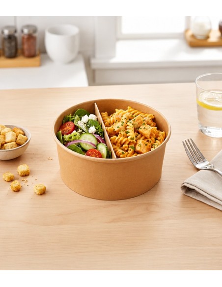 Separador Kraft para Ensaladera 1100ml (500 Uds)