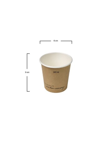 Vaso de Cartón Kraft 120ml (1000Uds) 2