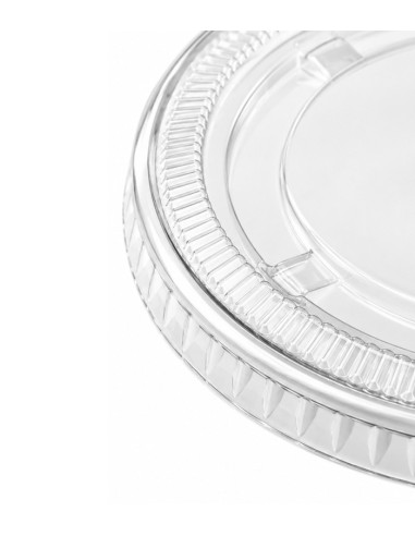 Tapa PET para tarrina de salsas 60cc transparente (2500Uds)