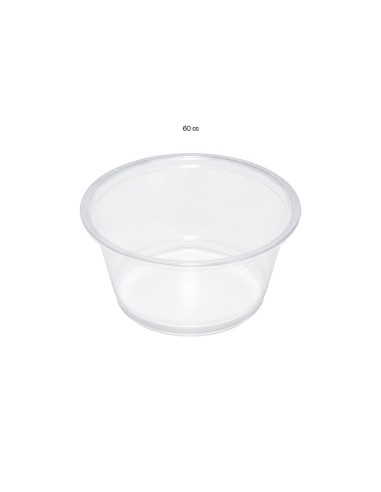Tarrina Salsas 60ml Transparente (2500uds)