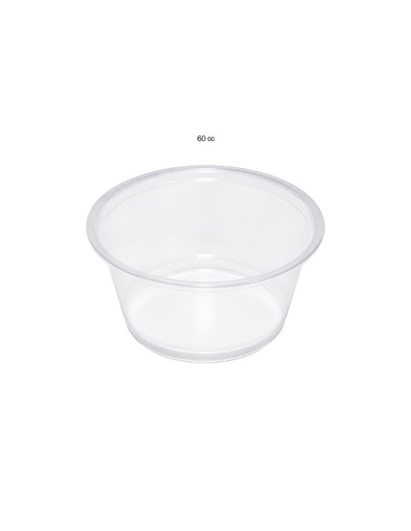 Tarrina Salsas 60ml Transparente (2500uds)