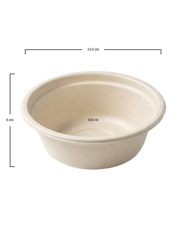 Ensaladera de Bagazo Biodegradable  | Envase Ecológico