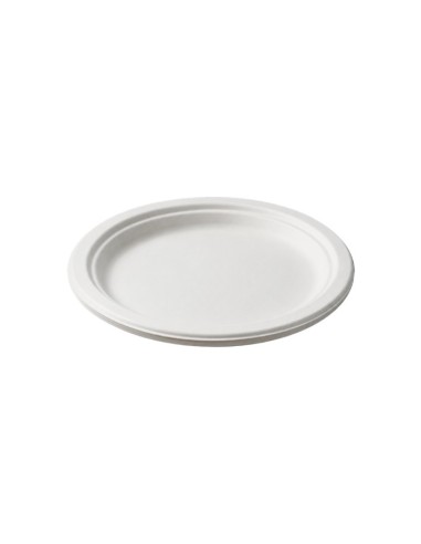 Plato Llano Biodegradable de Fibra | Desechables Ecológicos