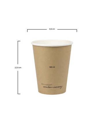 Vaso de Cartón Kraft 360ml (1000uds) 2