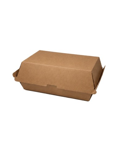 Caja Doble Burger Kraft 20x11x8,5cm (200uds)