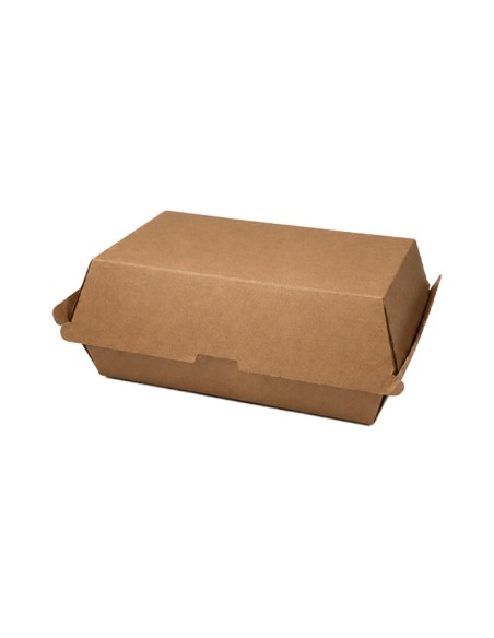 Caja Doble Burger Kraft 20x11x8,5cm (200uds)
