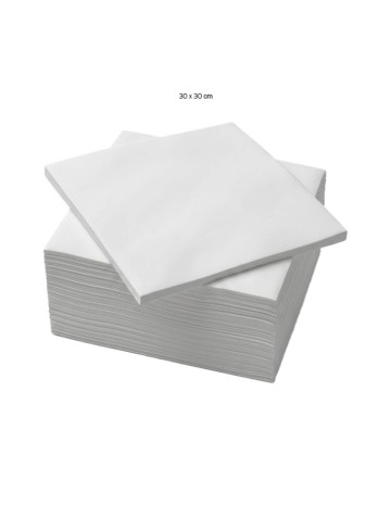 Servilleta Blanca 2C 30x30cm - Tissuan (3200 Uds) 2