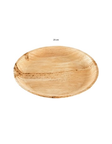 Plato Hoja de Palma Biodegradable Redondo | Betik (100 uds) 2