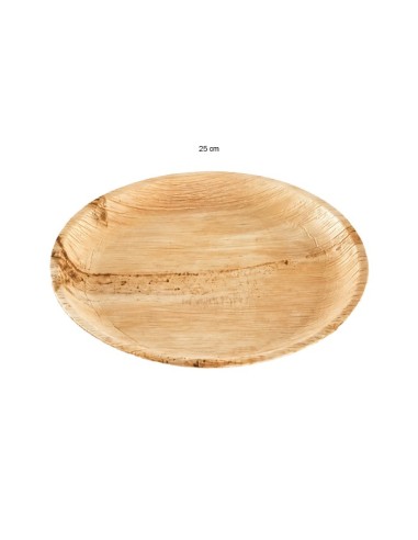 Plato Hoja de Palma Biodegradable Redondo | Betik (100 uds)