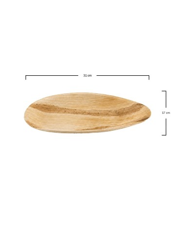 Plato Barco Hoja de Palma 31x17 cm Biodegradable | Betik 2