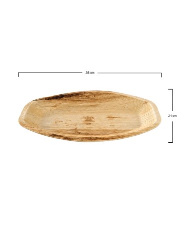 Bandeja Hoja de Palma 35x24 cm Biodegradable | Betik
