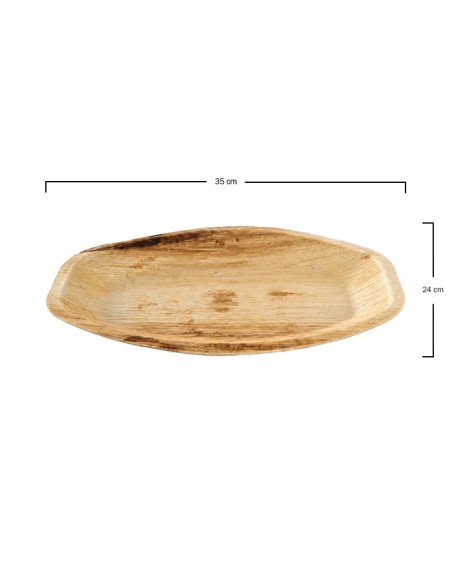 Bandeja Hoja de Palma 35x24 cm Biodegradable | Betik