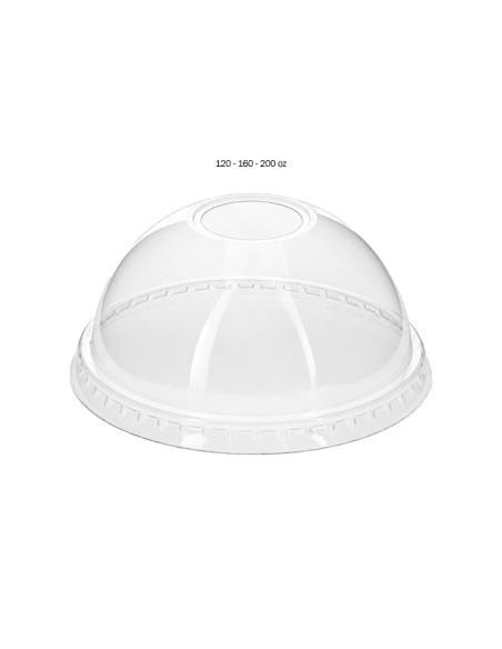 Tapa cúpula vaso 12oz/16oz/20oz PET (1000Uds)