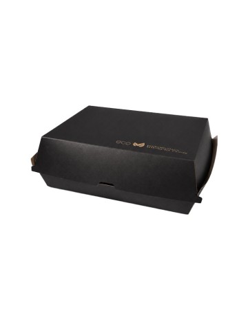 Caja Kraft Negra Costillas 225x170x85mm 305gr - Black Collection (300Uds)