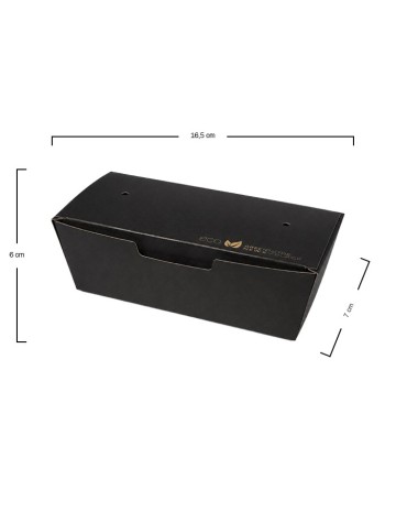 Caja Fritos 165x75x60mm 305gr - Black Collection (600Uds) 2