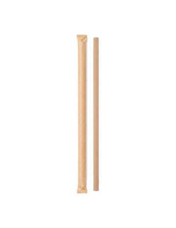 Pajita Papel Enfundada Kraft 8x230mm - Betik (6000Uds)
