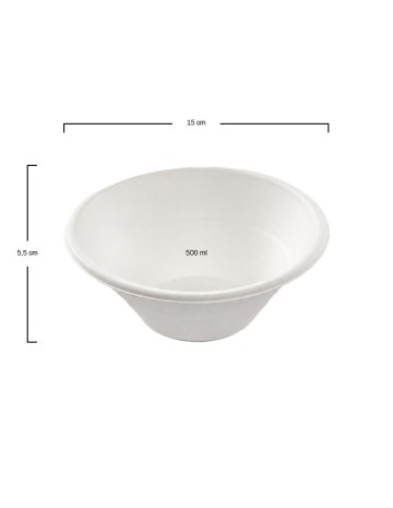 Bol Bagazo Blanco 500ml - Betik (600Uds) 2