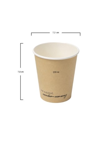 Vaso de Cartón Kraft 200ml (3000Uds) 2