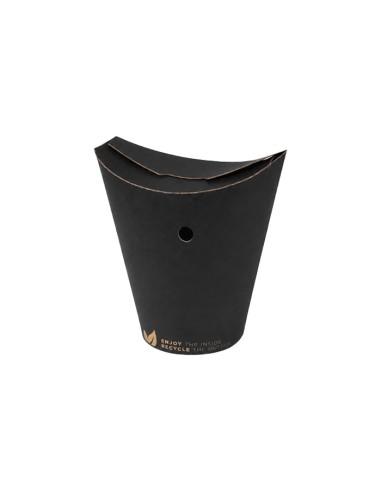 Envase Patatas con Tapa y Agujeros 305gr - Black Collection (1000Uds)