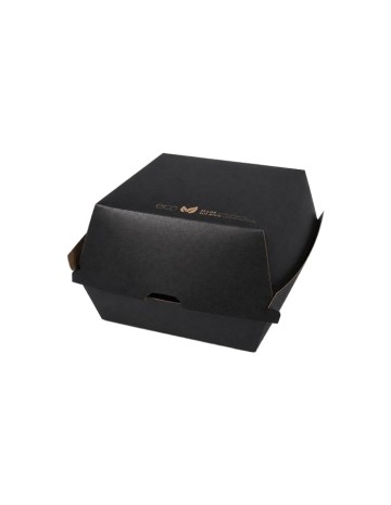Caja Burger 120x120x90mm 305gr - Black Collection (400Uds)