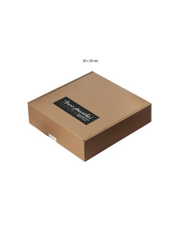 Caja Kraft Automontable 30x30x8cm (100uds) 2