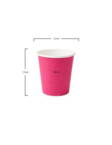 Vaso Cartón Mix Colores 210ml - Betik (1000Uds) 2