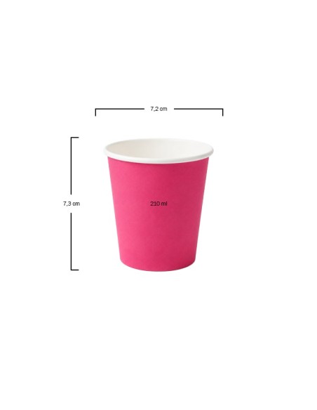 Vaso Cartón Mix Colores 210ml - Betik (1000Uds)