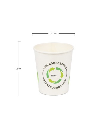 Vaso Carton Kraft Enfundado 210ml - Betik (500Uds) 2