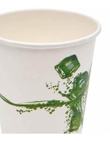 Vaso de Cartón Blanco para Bebida Fría - Betik (1000 Uds)