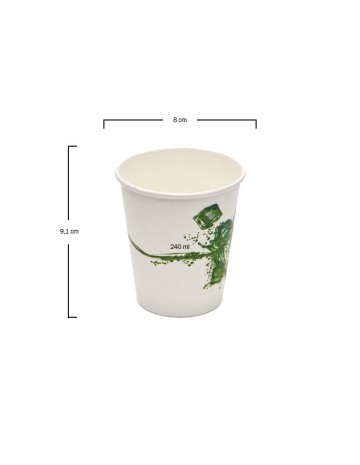 Vaso de Cartón Blanco para Bebida Fría - Betik (1000 Uds) 2