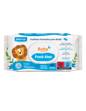 Toallitas Baby Cream Aloe Vera - Brevia (960Uds)
