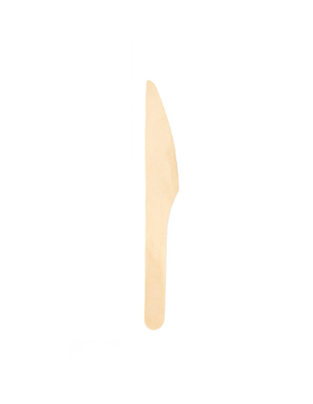 Cuchillo de Madera 165mm (100Uds)