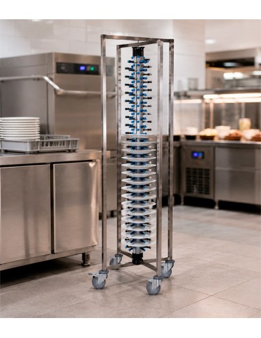 Carro Portaplatos Inox 73x73x191cm - Lacor