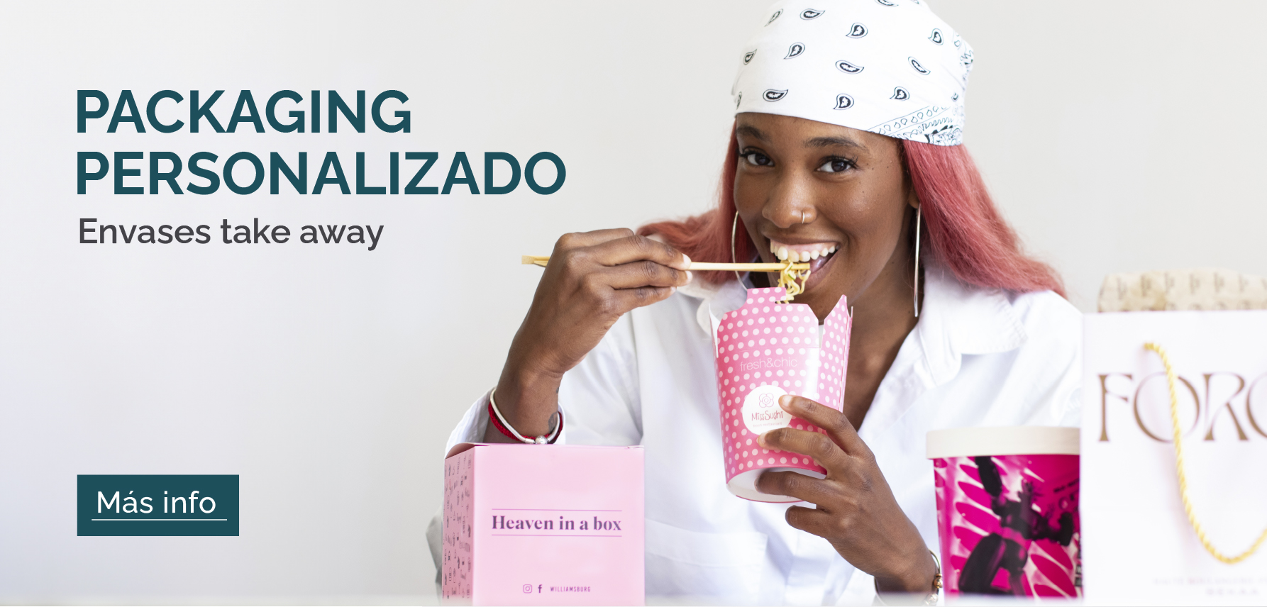 caja burger desechable